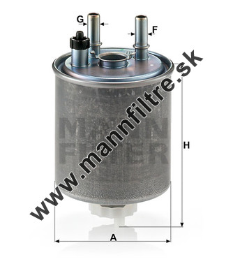Palivový filter MANN FILTER WK 918/1