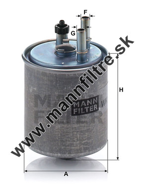 Palivový filter MANN FILTER WK 918/2 x