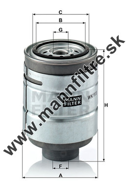 Palivový filter MANN FILTER WK 918 x