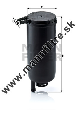 Palivový filter MANN FILTER WK 939/14 x