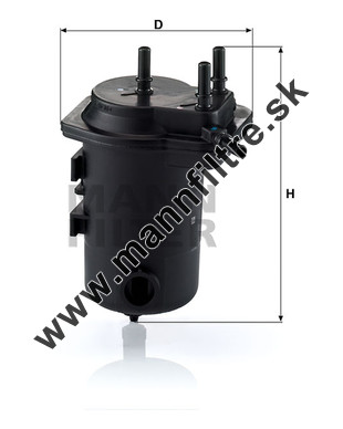 Palivový filter MANN FILTER WK 939/8 x