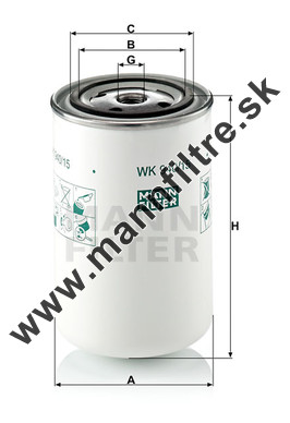 Palivový filter MANN FILTER WK 940/15