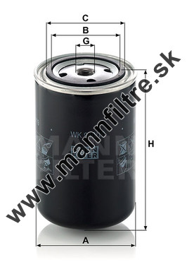 Palivový filter MANN FILTER WK 940/19