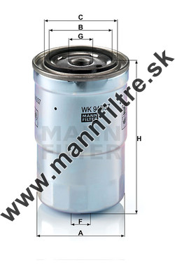 Palivový filter MANN FILTER WK 940/37 x