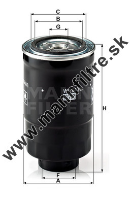 Palivový filter MANN FILTER WK 940/6 x