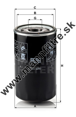 Olejový filter MANN FILTER WP 1152