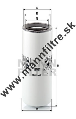 Olejový filter MANN FILTER WP 12 120