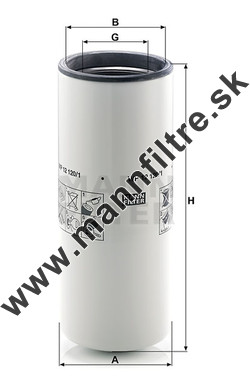 Olejový filter MANN FILTER WP 12 120/1