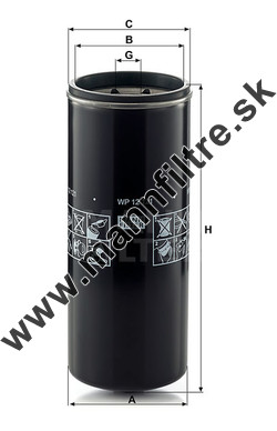 Olejový filter MANN FILTER WP 12 121