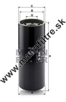 Olejový filter MANN FILTER WP 12 300