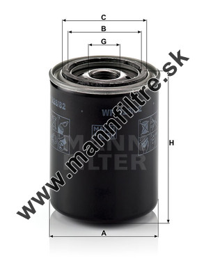 Olejový filter MANN FILTER WP 928/82