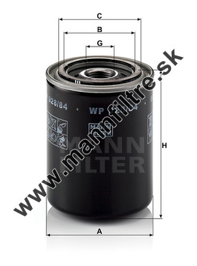 Olejový filter MANN FILTER WP 928/84