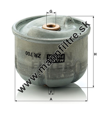 Olejový filter MANN FILTER ZR 700 x